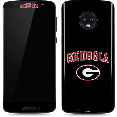 University of Georgia Collegiate Text Moto G6 Skin