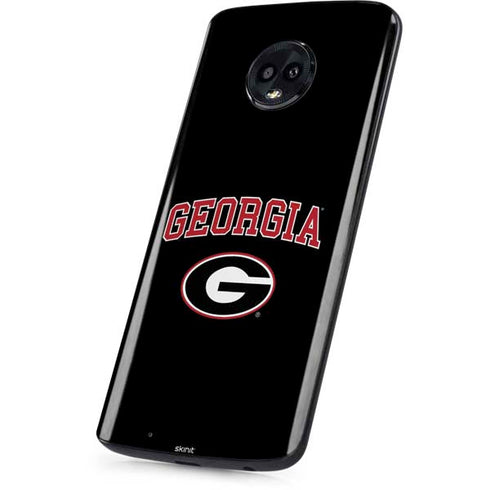 University of Georgia Collegiate Text Moto G6 Skin
