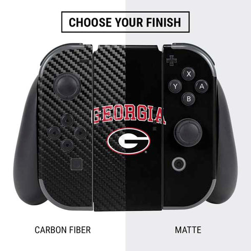 University of Georgia Collegiate Text Nintendo Switch Bundle Skin
