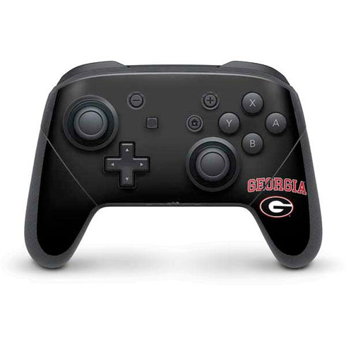 University of Georgia Collegiate Text Nintendo Switch Pro Controller Skin
