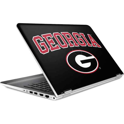 University of Georgia Collegiate Text HP Pavilion Skin