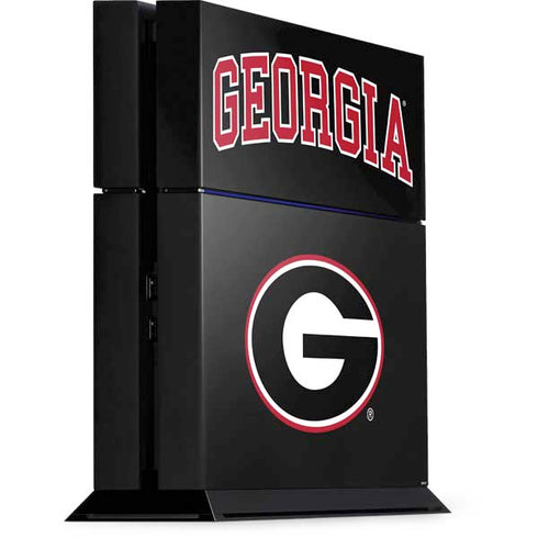 University of Georgia Collegiate Text PS4 Console Skin
