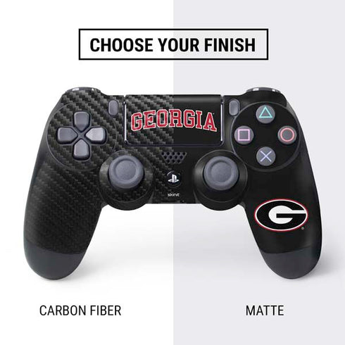 University of Georgia Collegiate Text PS4 Controller Skin