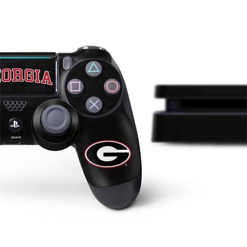 University of Georgia Collegiate Text PS4 Slim Bundle Skin
