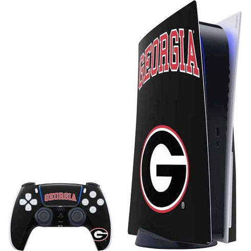 University of Georgia Collegiate Text PS5 Bundle Skin