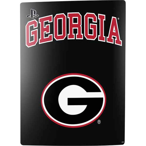 University of Georgia Collegiate Text PS5 Console Skin