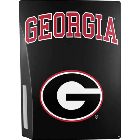 University of Georgia Collegiate Text PS5 Console Skin