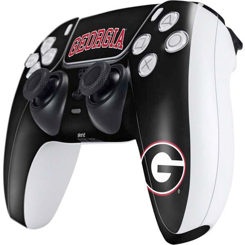 University of Georgia Collegiate Text PS5 Controller Skin