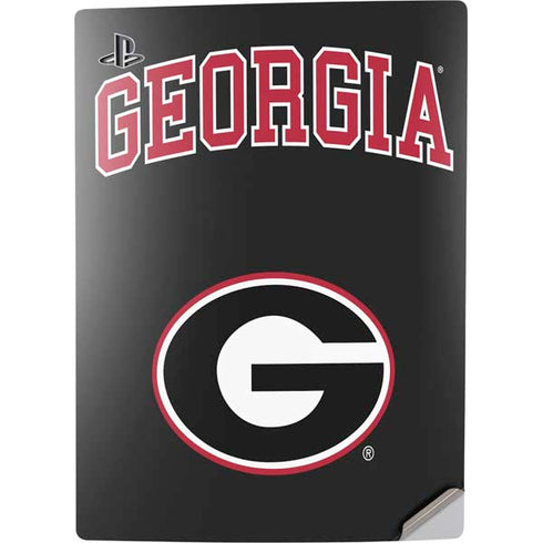 University of Georgia Collegiate Text PS5 Digital Edition Console Skin