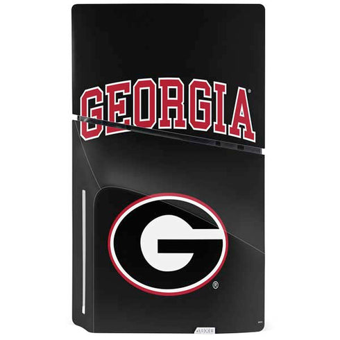 University of Georgia Collegiate Text PS5 Slim Disk Bundle Skin