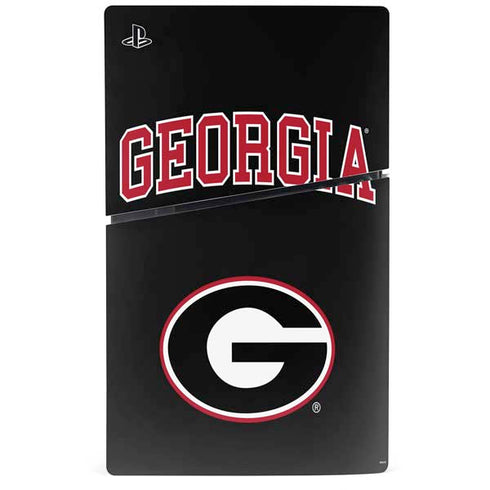 University of Georgia Collegiate Text PS5 Slim Disk Console Skin
