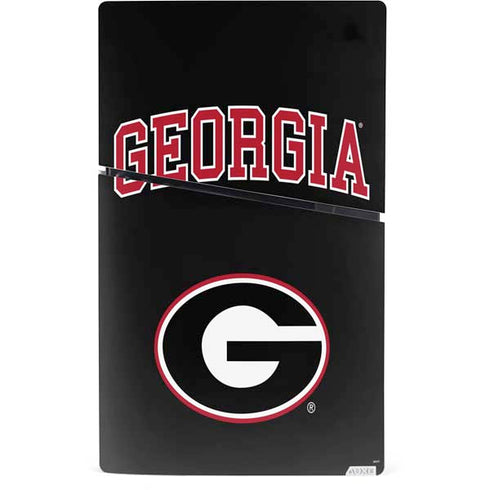 University of Georgia Collegiate Text PS5 Slim Digital Edition Bundle Skin