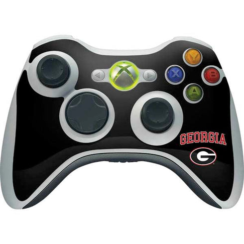 University of Georgia Collegiate Text Xbox 360 Wireless Controller Skin