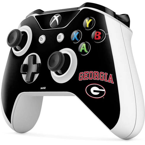 University of Georgia Collegiate Text Xbox One S All-Digital Edition Bundle Skin