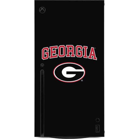University of Georgia Collegiate Text Xbox Series X Console Skin