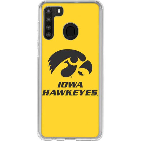 University of Iowa Galaxy A21 Clear Case