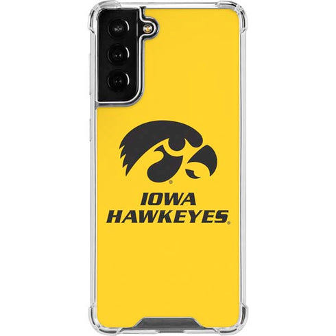 University of Iowa Galaxy S21 FE Clear Case
