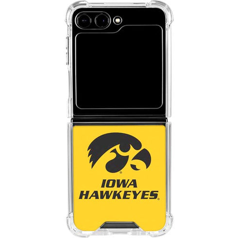 University of Iowa Galaxy Z Flip5 5G Clear Case