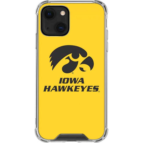 University of Iowa iPhone 14 Plus Clear Case