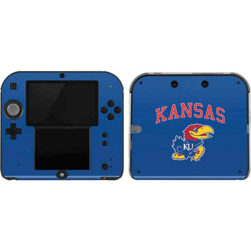 University of Kansas Collegiate Text Nintendo 2DS Skin