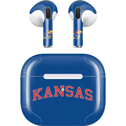 University of Kansas Collegiate Text Apple AirPods (3rd Gen 2021) Skin