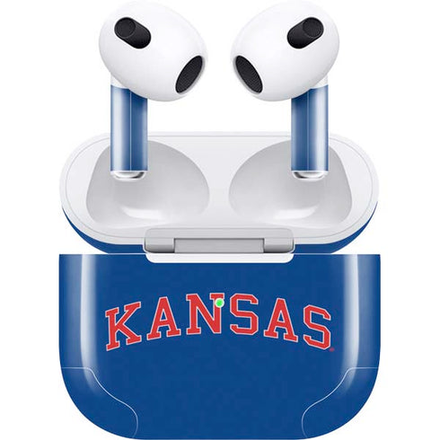 University of Kansas Collegiate Text Apple AirPods (3rd Gen 2021) Skin