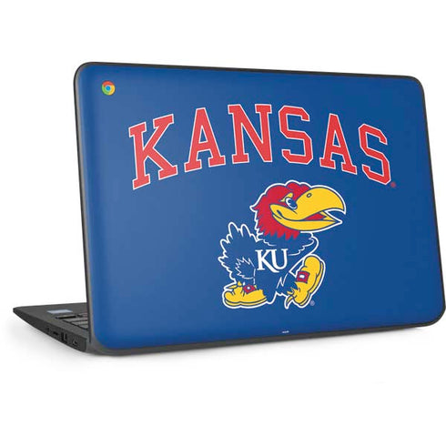 University of Kansas Collegiate Text HP Chromebook Skin