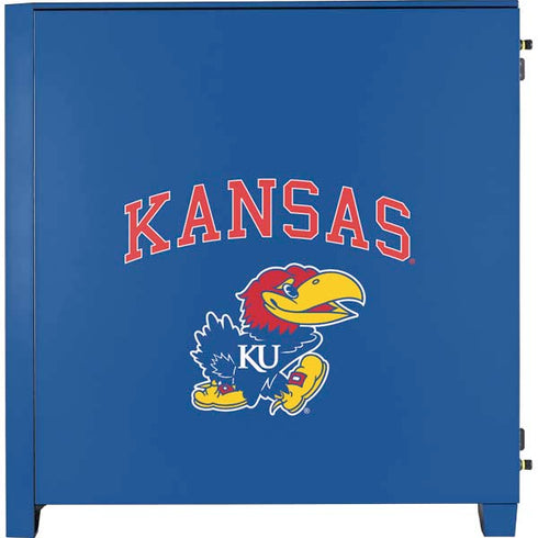 University of Kansas Collegiate Text Corsair 4000D Tempered Glass Mid-Tower ATX Case Skin