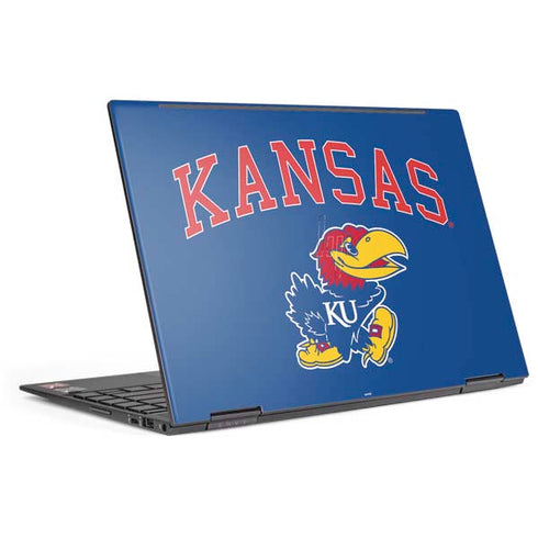 University of Kansas Collegiate Text HP Envy Skin