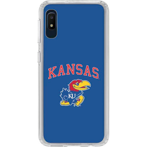 University of Kansas Collegiate Text Galaxy A10e Clear Case