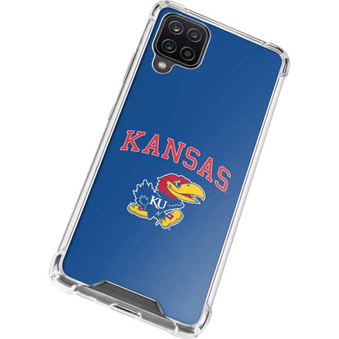 University of Kansas Collegiate Text Galaxy A12 Clear Case