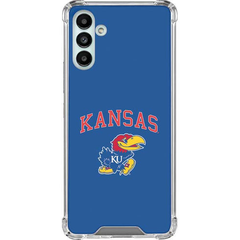 University of Kansas Collegiate Text Galaxy A13 5G Clear Case