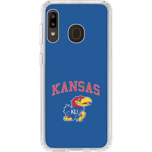 University of Kansas Collegiate Text Galaxy A20 Clear Case