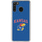 University of Kansas Collegiate Text Galaxy A21 Clear Case