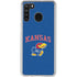 University of Kansas Collegiate Text Galaxy A21 Clear Case
