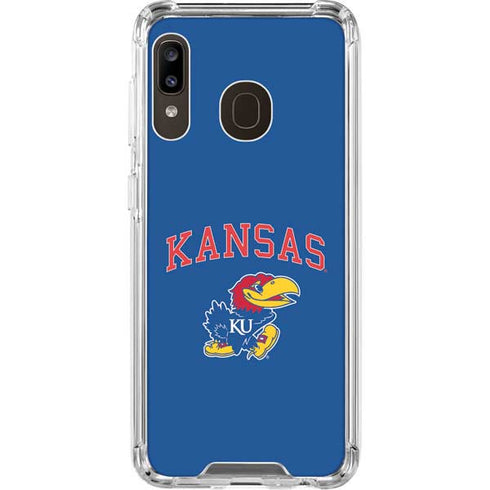 University of Kansas Collegiate Text Galaxy A30 Clear Case