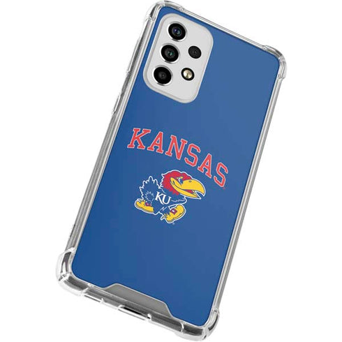 University of Kansas Collegiate Text Galaxy A53 5G Clear Case