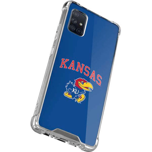 University of Kansas Collegiate Text Galaxy A71 5G Clear Case
