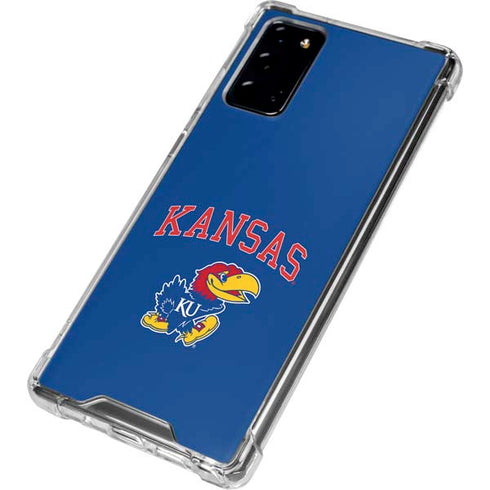 University of Kansas Collegiate Text Galaxy Note20 5G Clear Case