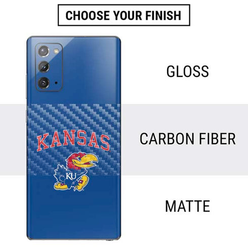 University of Kansas Collegiate Text Galaxy Note20 5G Skin