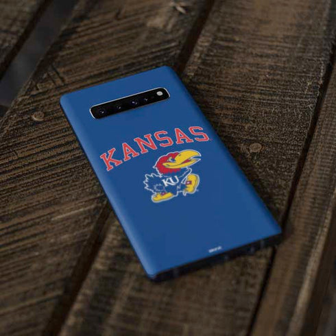 University of Kansas Collegiate Text Galaxy S10 Plus Skin