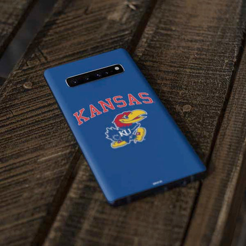 University of Kansas Collegiate Text Galaxy S10 Skin