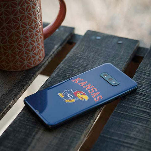 University of Kansas Collegiate Text Galaxy S10e Skin