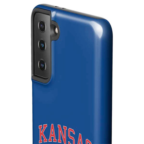 University of Kansas Collegiate Text Galaxy S21 FE Pro Case