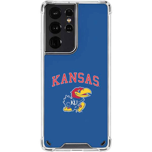 University of Kansas Collegiate Text Galaxy S21 Ultra 5G Clear Case