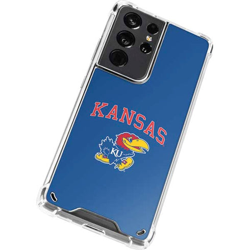 University of Kansas Collegiate Text Galaxy S21 Ultra 5G Clear Case