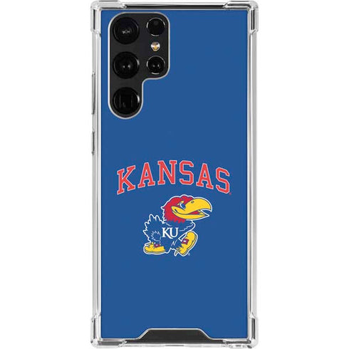University of Kansas Collegiate Text Galaxy S22 Ultra Clear Case