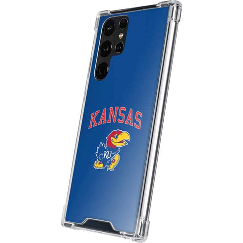 University of Kansas Collegiate Text Galaxy S22 Ultra Clear Case