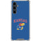 University of Kansas Collegiate Text Galaxy S23 FE Clear Case