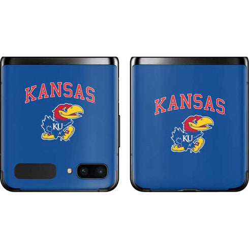 University of Kansas Collegiate Text Galaxy Z Flip Skin